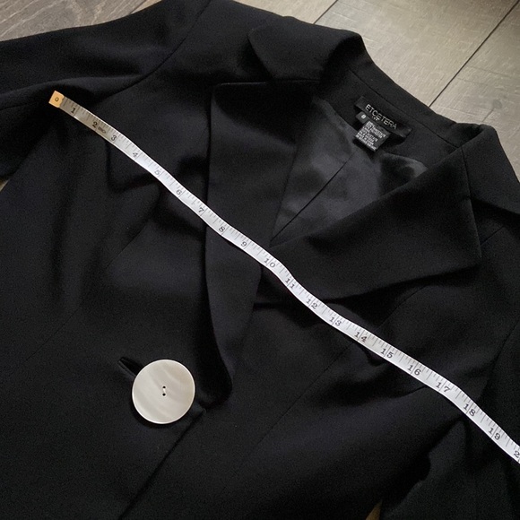 Etcetera Gorgeous Notched Collar Exaggerated Single Button Blazer - Picture 11 of 14